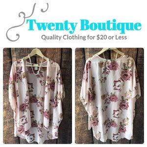 Just Peachy Kimono. Peach Colored Sheer Kimono